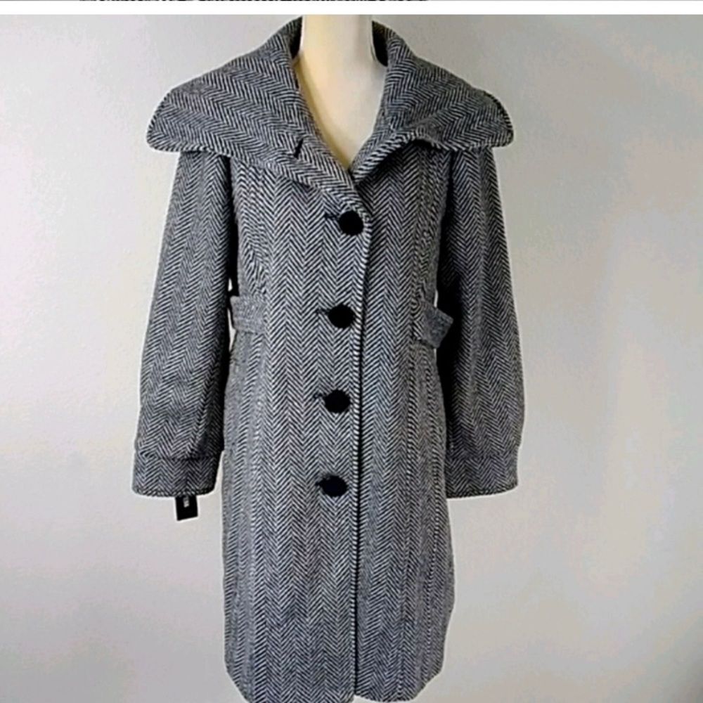 Coat Guess New White, Black